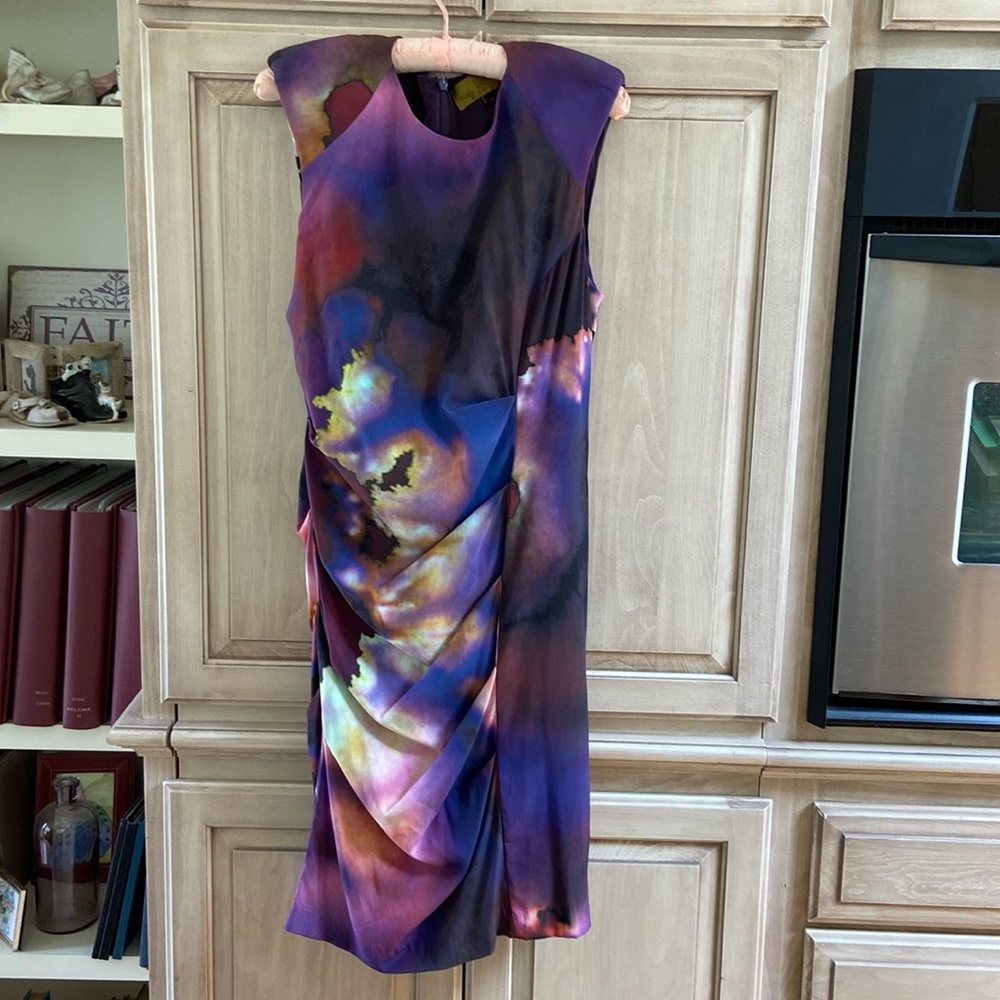 Nicole Miller dress sz 10 silk blend euc